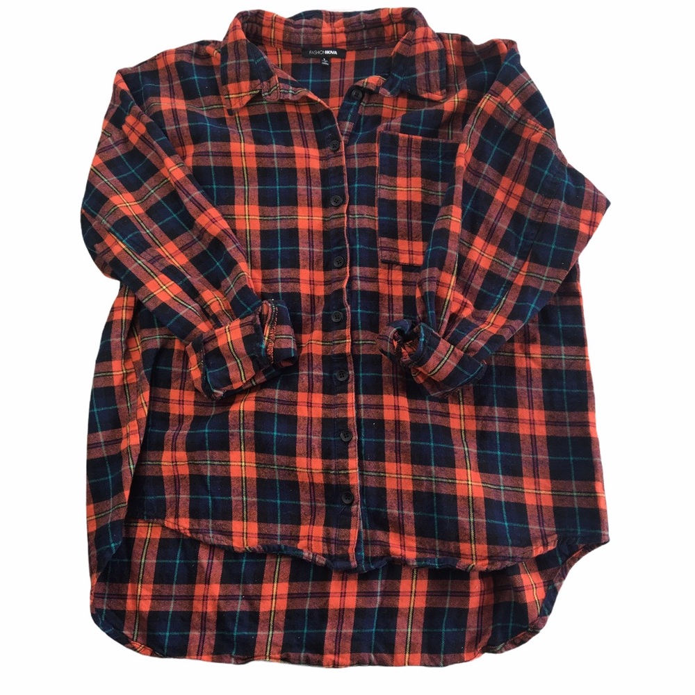 Overdress To Impress Top - Orange/Combo S - Picture 7 of 16